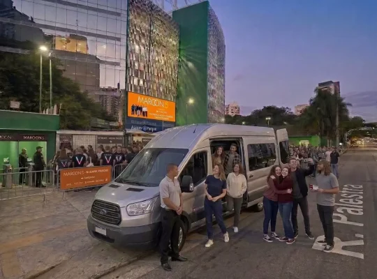 Transfer para o show do Maroon 5 com transporte e motorista privado em São Paulo